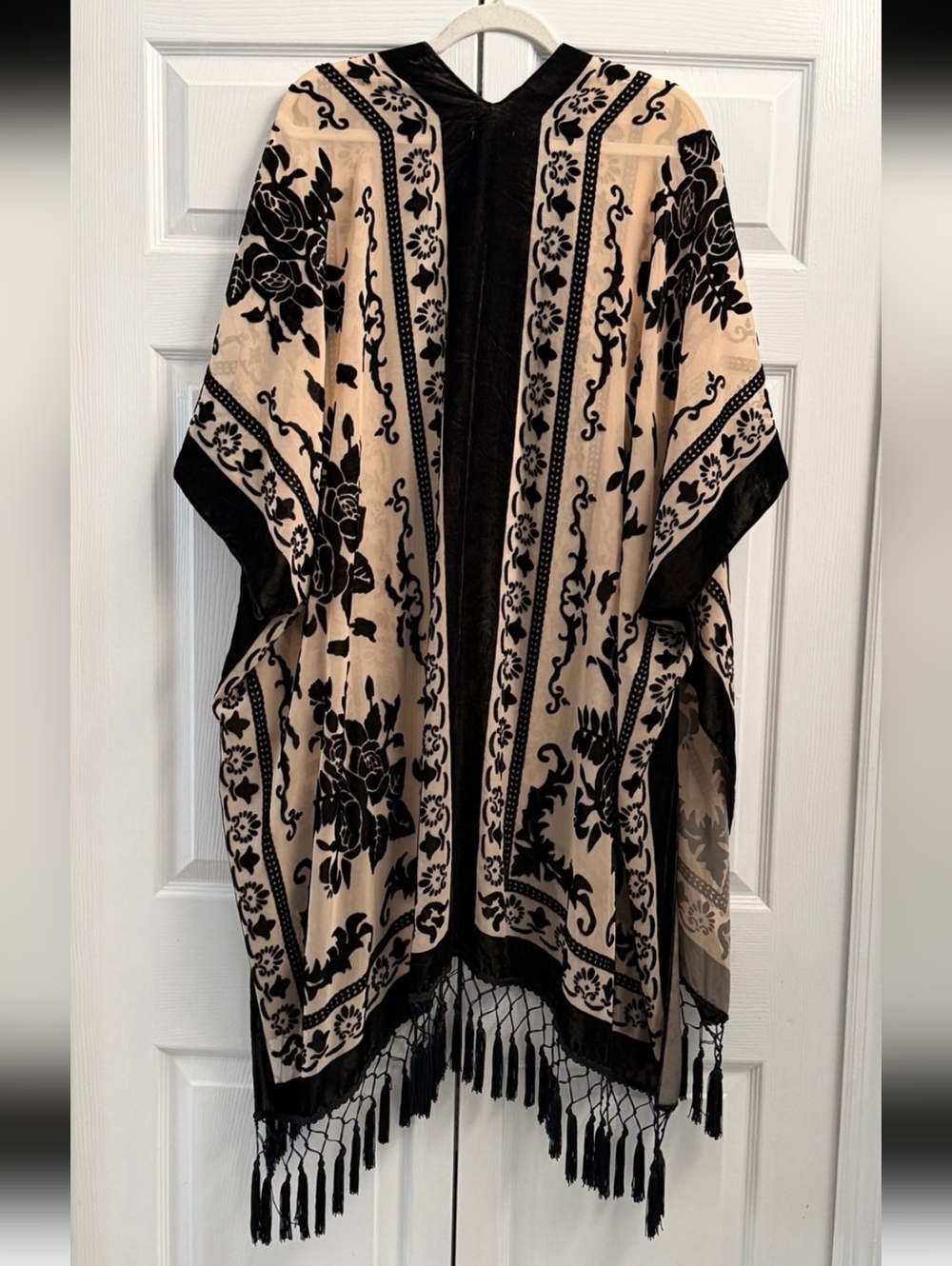 NWT Free People Nightbird Velvet Burnout Kimono Duster - Picture 6 of 7